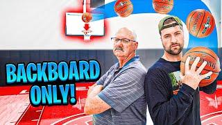 TRICKSHOT HORSE vs MY DAD (BACKBOARD Shots ONLY!!!)