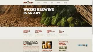 Brewery Responsive Moto CMS 3 Template TMT | Free Template  Pliny Osb