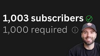 Getting 1,000 Subscribers is EASY (here's how to do it)