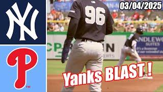 Yankees vs Philles [Innings 1st&2nd] Game Highlights (03/04/2025) | MLB Highlights 2025