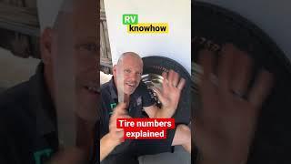 RV tire numbers explained the easy way #shorts