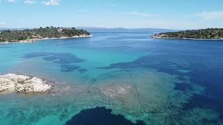 The beautiful Lagonisi beach of Halkidiki Sithonia