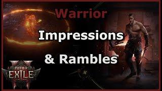 POE2 Warrior First Impressions & Insights on How to Have a Good Time with Melee