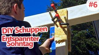 Rahmen weiter bauen  | DIY Schuppen Tag 6