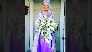 86-Year-Old Bride Stuns in Self-Designed Wedding Dress