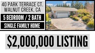 $2,000,000 Listing - 40 Park Terrace Ct., Walnut Creek, CA | Virtual Home Tour