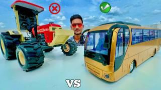 RC Swaraj 855 Tractor Vs RC Big Luxury Bus - Chatpat toy TV