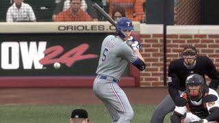 Baltimore Orioles vs Texas Rangers - MLB Today 6/30 Full Game Highlights (MLB The Show 24 Sim)