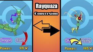 How To Convert Rayquaza Into Mega Rayquaza (Dragon-PATK) in Pokemon Evolution/Monster of glory