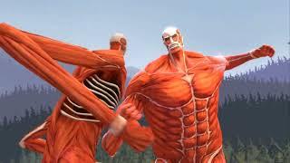 Armin Colossal Titan VS Bertholdt Colossal Titan