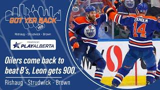 Oilers come back to beat B’s, Leon gets 900.