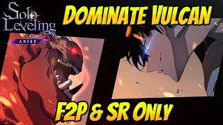 [Solo Leveling:ARISE] Beat Avaricious Vulcan - F2P & SR Only (Chapter 13 Ruler of the Lower Floors)