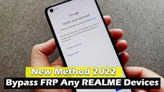 New Method 2022 |  Bypass Google Account Any REALME Devices