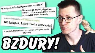 Książki, które MUSISZ przeczytać? CO ZA BZDURY! | Strefa Czytacza