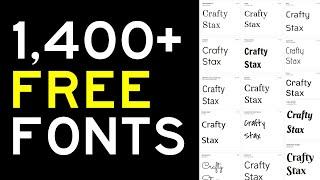 FREE FONTS for Digital Download Bundling (Commercial Use)