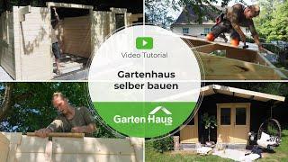 Gartenhaus aus Holz: Schritt für Schritt selber bauen | Aufbau Tutorial