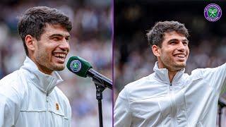 "He's coming for me? I'm coming for him!"  | Carlos Alcaraz | On-court Interview | Wimbledon 2024