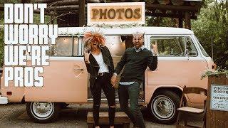 DON'T WORRY WE'RE PROFESSIONALS | VW BUS PHOTO BOOTH | AVIARY WEDDING DAY