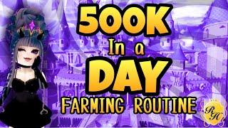 500K DIAMONDS *IN A DAY* | Best Diamond Farming Routine | Royale High New School: Campus 3