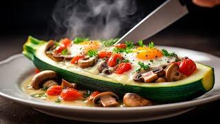 Кабачки вкуснее мяса! Никто не верит, что я готовлю их легко! Рецепт кабачковые лодочки из кабачков!