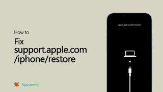 How to Fix support.apple.com/iphone/restore [No Data Loss] | If You See Restore Screen on iPhone