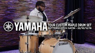 Yamaha Tour Custom Maple Drum Set 22/10/12/16 - Butterscotch Satin (TMP2F4BTS)