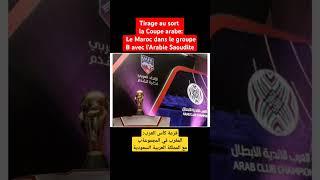 قرعة كأس العرب: المغرب في المجموعةب مع المملكة العربية السعودية