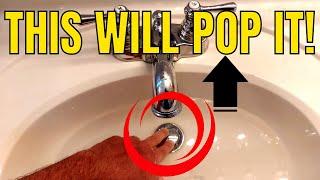 How Do I Fix a Stuck Push Down Sink Plug | 4 Ways To Free Pop Up Plug