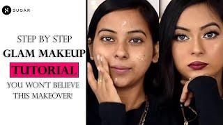 Step By Step Glam Makeup Tutorial Ft.@DeepanwitaDutta| SUGAR Cosmetics