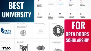 How To Select Best University For Open Doors Scholarship |Study in Russia|