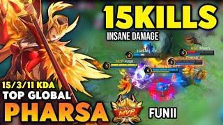 PHARSA BEST BUILD 2022 | TOP GLOBAL PHARSA GAMEPLAY | MOBILE LEGENDS