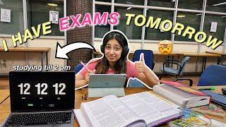 12 HOURS study challenge- studying till 2am for exams 