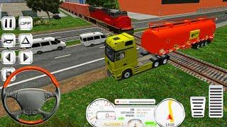 Can The Gas Truck Stop The Train? - Euro Truck Driver - Android Gameplay