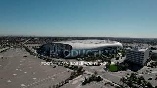 Stunning Aerial View of SoFi Stadium in Los Angeles: Stock Footage 4K Drone Video