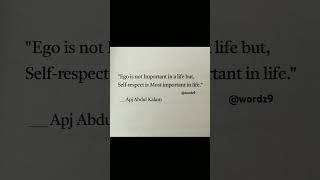 Self-respect is most important in life #developagrowthmindset #growthandsuccess #successmindset