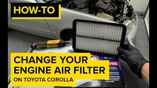 Toyota Corolla Engine Air Filter Replacement (1998-2002)