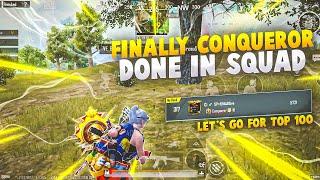  Day - 17 Finally Reached Conqueror In Squad C5S14  | Road To Top 100