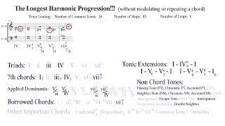 Every Chord in Your Music Theory Class in the Longest Harmonic Progression!