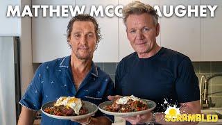 Gordon Ramsay Teaches Matthew McConaughey How to Make the Ultimate Steak & Eggs