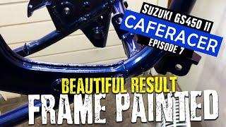 Caferacer Suzuki GS450 II Painting the Frame