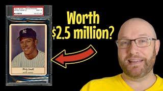 Worth $2.5 Million?! PSA 9 Mickey Mantle Stahl-Meyer Hot Dogs Baseball Card Never Went On the Juice