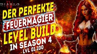 Diablo 4 - Zauberer Feuer Build OHNE UNIQUES - LvL 1-100 Magier Build
