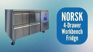 NORSK 4-Drawer Workbench Fridge | NSK-21TNDRAW