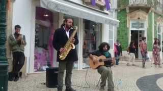Tom Jobim, Corcovado (Quiet Nights): bossanova saxophone - busking the streets of Lagos, Portugal
