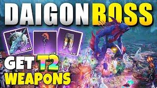 Throne and Liberty Daigon Boss Guide Drop List Daigon's Charred Emberstaff & Daigon's Stormblade