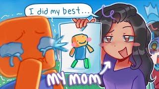 Teaching My Mom How To Draw in Roblox