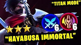 SEKALI ULTI LENYAP SEKAMPUNG - HAYABUSA IMMORTAL TITAN MODE! - Magic Chess Mobile Legends