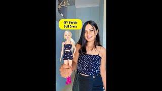 DIY Barbie Doll Dress  #crafteraditi #youtubepartner #shorts #diy #barbiedoll @CrafterAditi