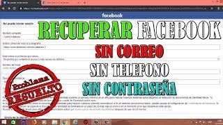 Como Recuperar tu Facebook Sin Correo, Sin Teléfono y Sin Contraseña  | RESUELTO |