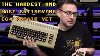 The hardest (yet most satisfying) C64 repair I've ever done